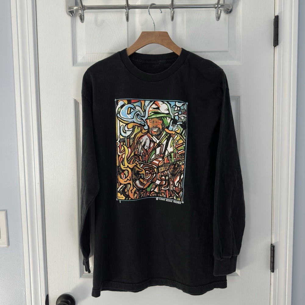 Vtg Y2k Harry Perry Merch Shirt Sz M Kama Kosmic Krusader Psychedelic Mosaic